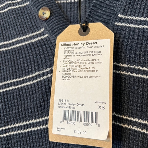 Prana Milani Nautical Stripe Henley Dress - Picture 5 of 10